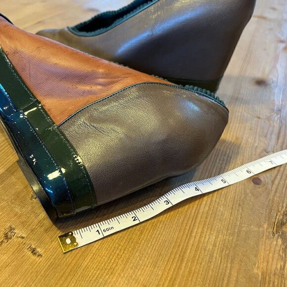 Anthropologie KRON by KRONKRON Leather Wedges Size 37 - Picture 14 of 14